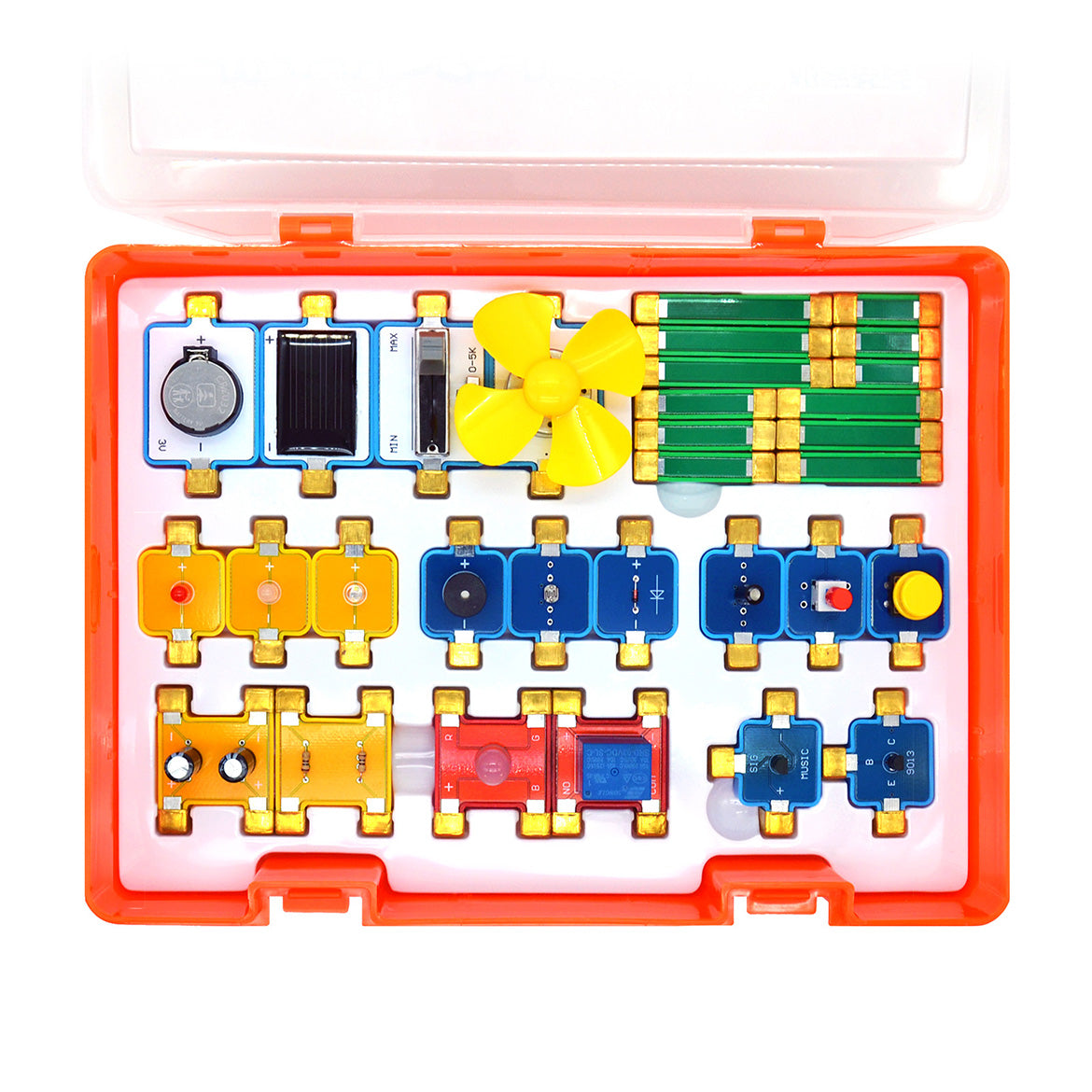 GEEKPAPA 極客爸爸磁力電子積木（啓蒙套件） STEM 兒童物理電路實驗 拼插 益智教具 # 港澳臺現貨直郵 下單立享85折