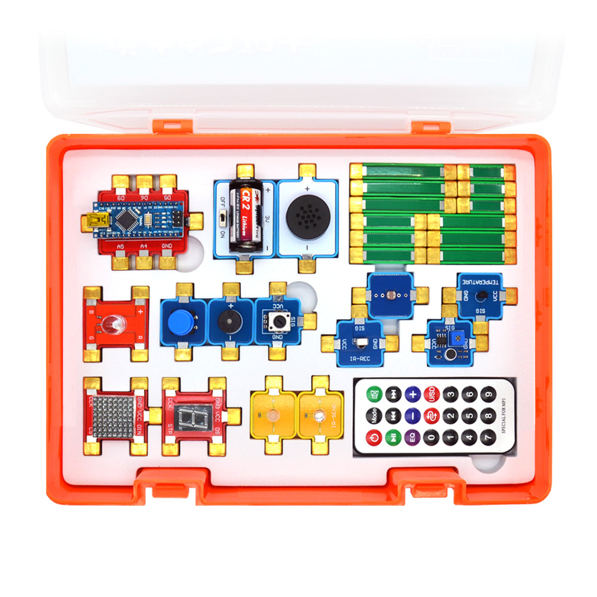 GEEKPAPA 極客爸爸磁力電子積木（編程套件） STEM 物理電路實驗 圖形化程式AI硬件設計教具 # 港澳臺現貨直郵 下單立享85折